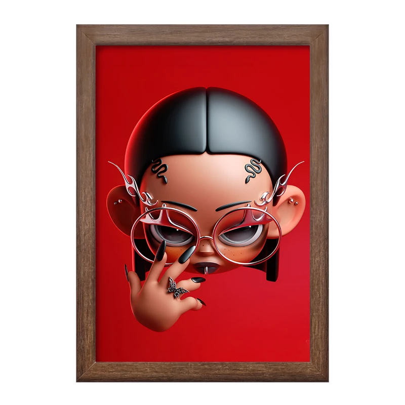 تابلو خندالو طرح ریحانا (Rihanna) کد F9662