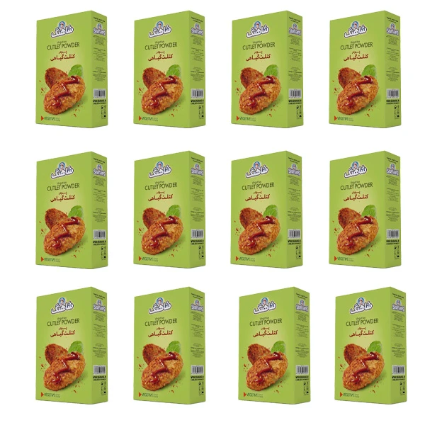 پودر کتلت گیاهی - 120 گرم شاهنگ بسته 12 عددی