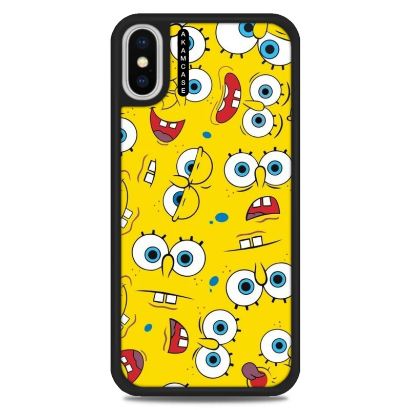 کاور آکام مدل AMC-WAX-SPONGE BOB5 مناسب برای گوشی موبایل اپل iPhone X/Xs