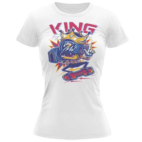 تیشرت زنانه طرح KING کد BS377