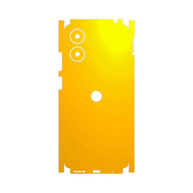 برچسب پوششی ماهوت مدل Matte-Deep-Mustard-FullSkin مناسب برای گوشی موبایل موتورولا Moto G04