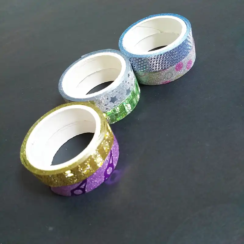 چسب نواری مدل اکلیلی طرح دار عرض 1سانتی متر مجموعه 6 عددی