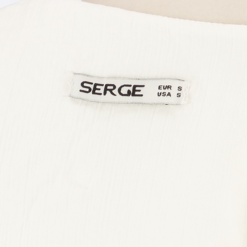 بلوز آستین کوتاه زنانه سرژه مدل 204592 رنگ سفید