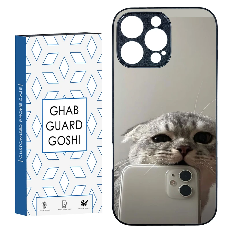 کاور قاب گارد گوشی طرح گربه سلفی کد TPU-206 مناسب برای گوشی موبایل اپل Iphone 16 Pro Max