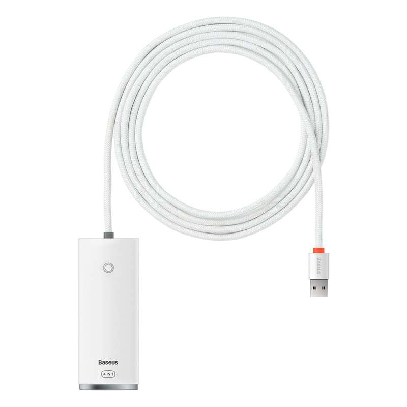 هاب 4 پورت usb3 باسئوس مدل Lite Series -WKQX030201 2M هاب 4 پورت usb3 باسئوس مدل Lite Series -WKQX030201 2M