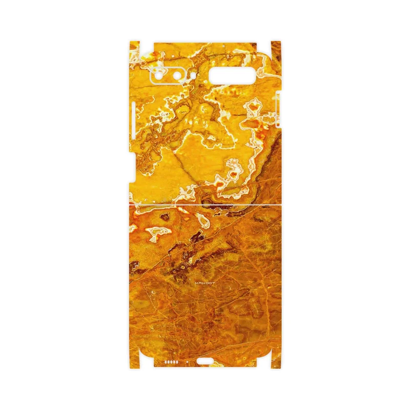 برچسب پوششی ماهوت مدل Gold Marble-FullSkin مناسب برای گوشی موبایل سامسونگ Galaxy Z Flip