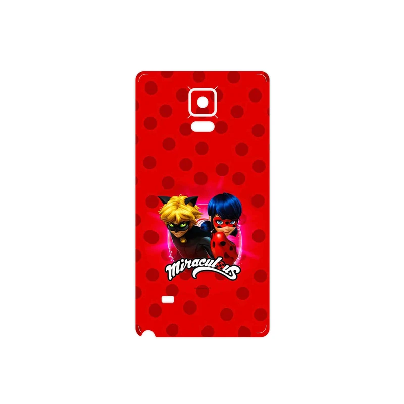 برچسب پوششی ماهوت مدل Ladybug and Cat Noir مناسب برای گوشی موبایل سامسونگ Galaxy Note 4