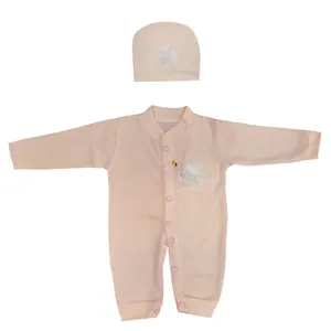 ست سرهمی و کلاه نوزادی دخترانه کد z22