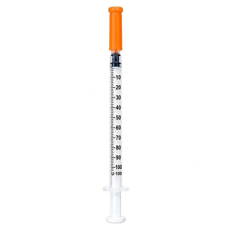 سرنگ انسولین ونزو مدل U-100 نیم میلی لیتری بسته 100 عددی