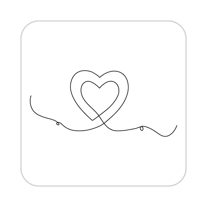 زیر لیوانی کاکتی طرح عاشقانه مدل mp36908