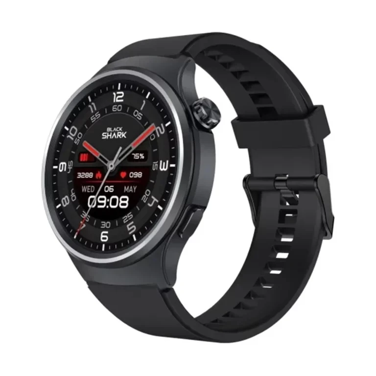 ساعت هوشمند 46 میلی متری بلک شارک مدل A3 با بند سیلیکونی