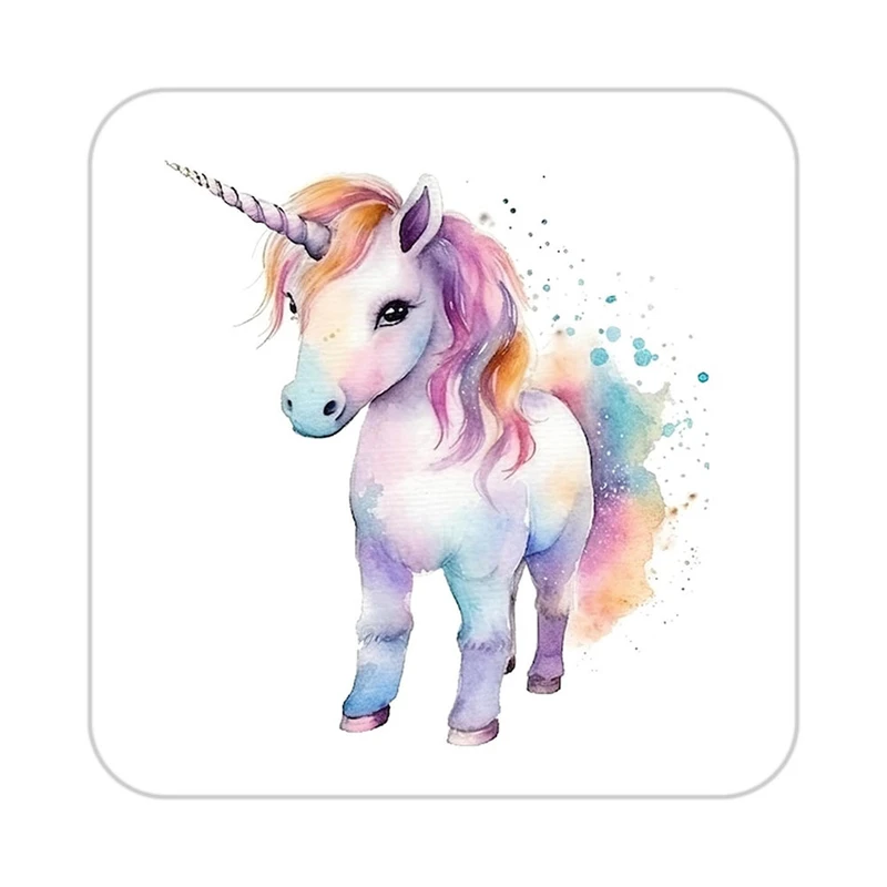 زیر لیوانی کاکتی طرح اسب تک شاخ و یونیکورن مدل mp30989