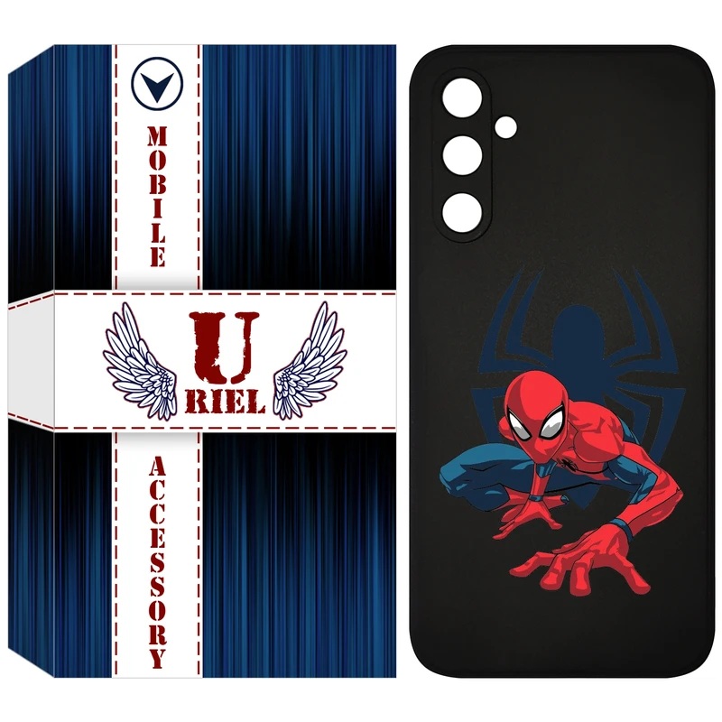 کاور یوریل قاب مدل KSH کد 75 طرح اسپایدرمن مناسب برای گوشی موبایل سامسونگ Galaxy A34
