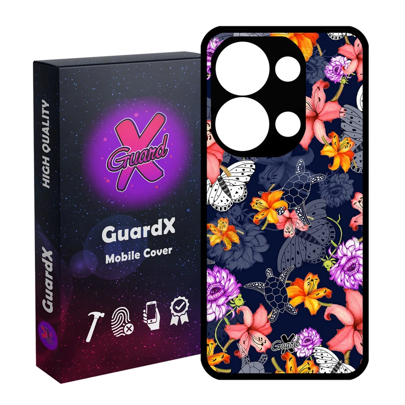 کاور گارد ایکس طرح گل مدل Glass10207 مناسب برای گوشی موبایل شیائومی Poco X6 5G / Note 13 Pro 5G