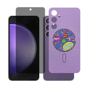 Glass Together model Privacy Screen Protector Suitable for Samsung Galaxy A55 Mobile Phone with Back cover sticker