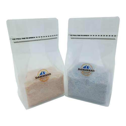 نمک صورتی و نمک آبی دانه صدفی دماوند- بسته 2 عددی