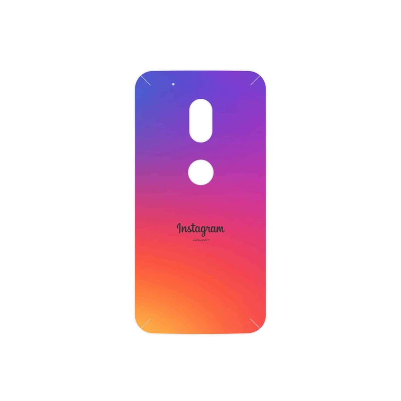 برچسب پوششی ماهوت مدل Instagram مناسب برای گوشی موبایل موتورولا Moto G4 Play