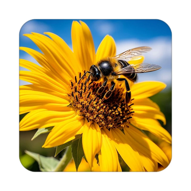 زیر لیوانی کاکتی طرح گل مدل mp16688