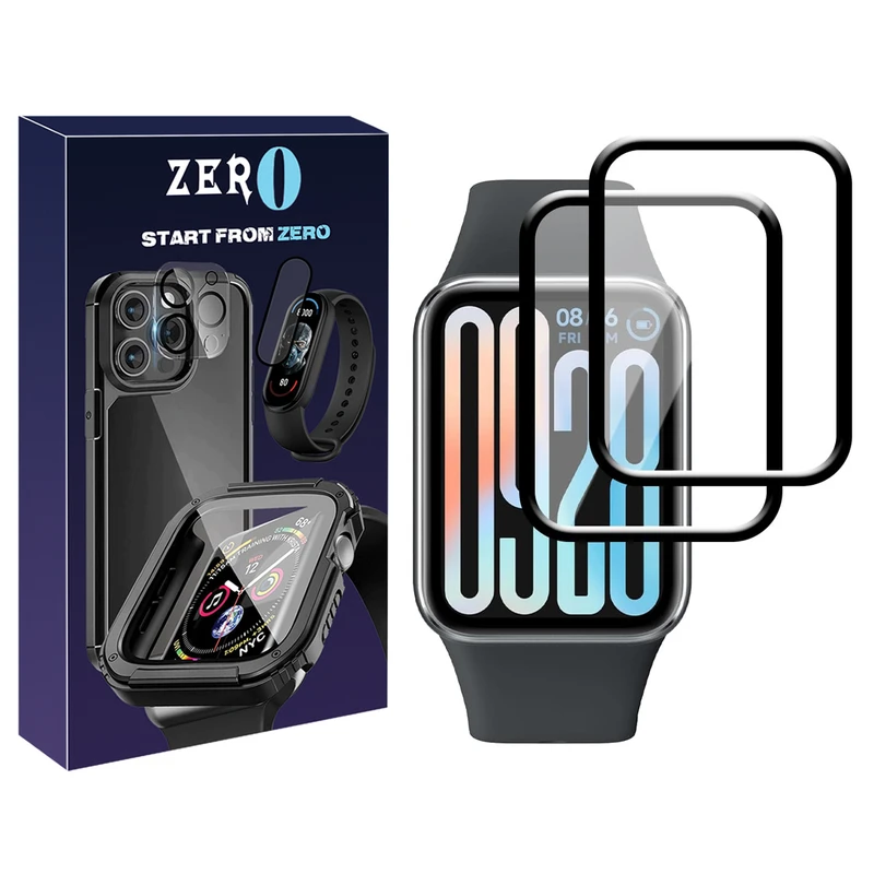 محافظ صفحه نمایش زیرو مدل Nano Pmma ZR مناسب برای ساعت هوشمند شیائومی Smart Band 9 Pro بسته دو عددی