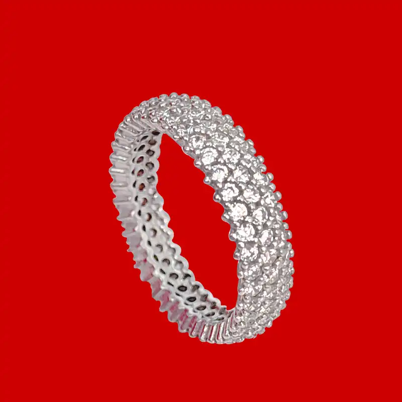 انگشتر نقره زنانه مدل پرنسس کد NG3714