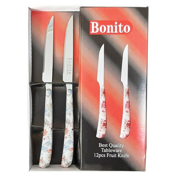 چاقو میوه خوری بونیتو کد Bon6 بسته 12 عددی
