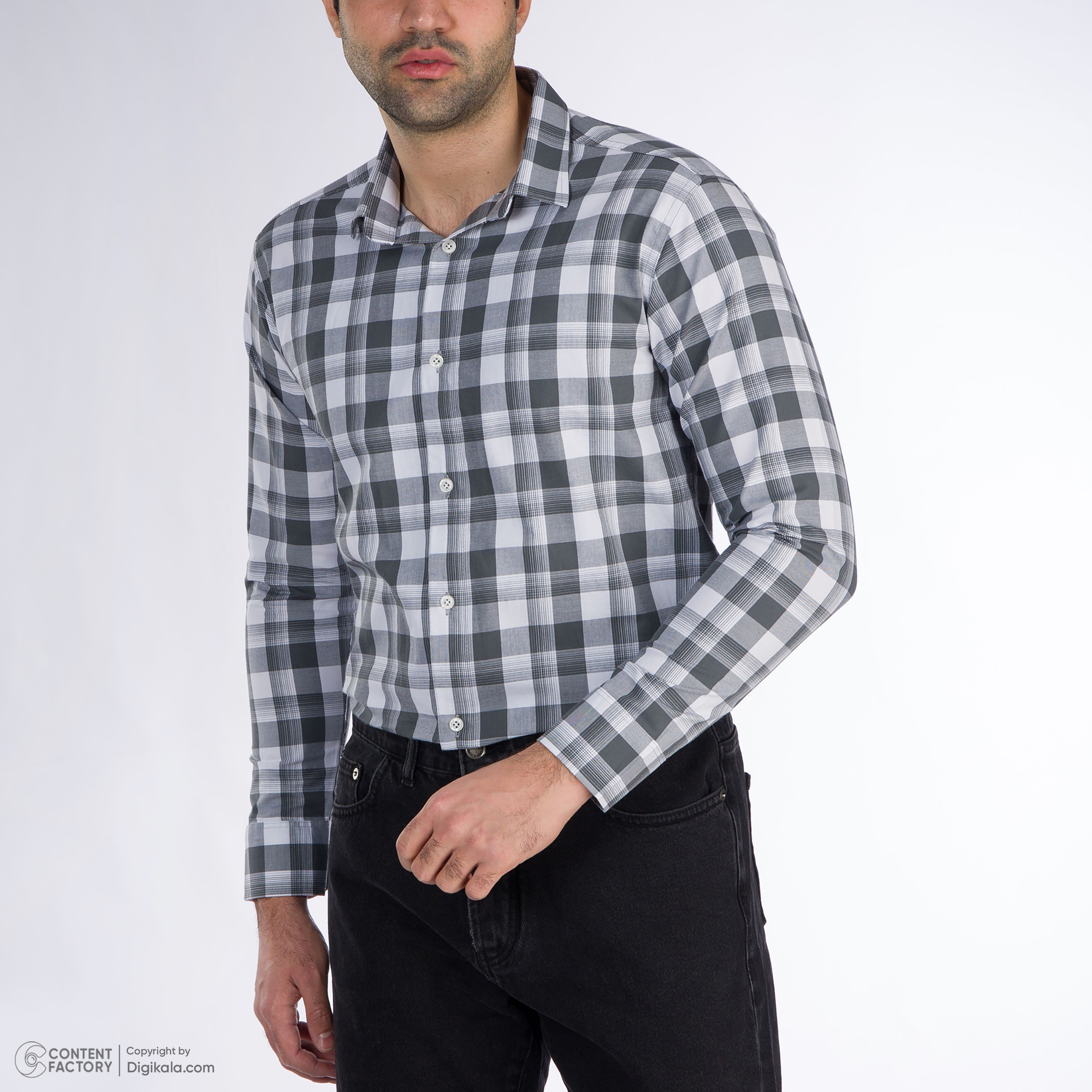 پیراهن آستین بلند مردانه باینت مدل 2261701-90 -  - 7