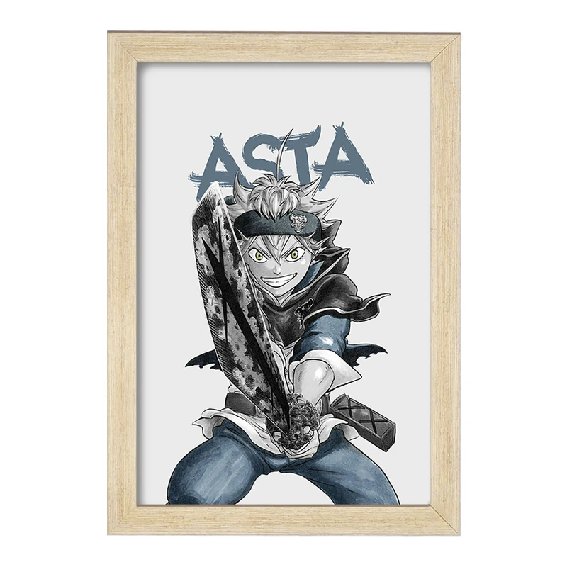 تابلو خندالو مدل آستا انیمه بلک کلاور Black Clover  کد 10253