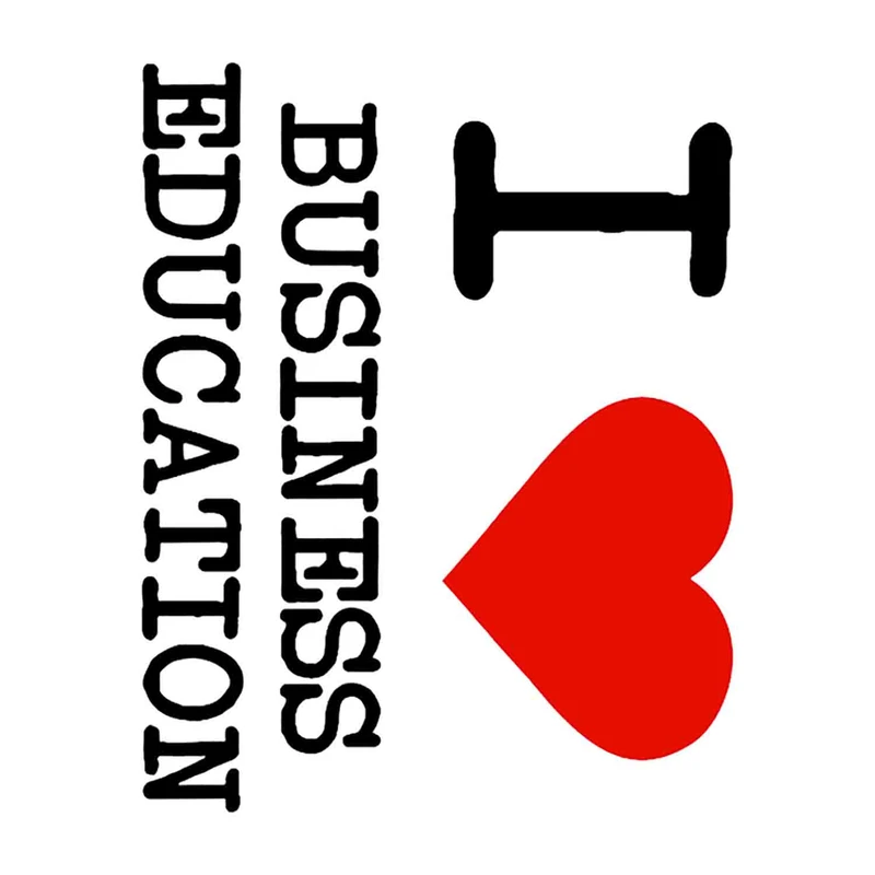 استیکر لپ تاپ طرح I Love Business Education کد ST940