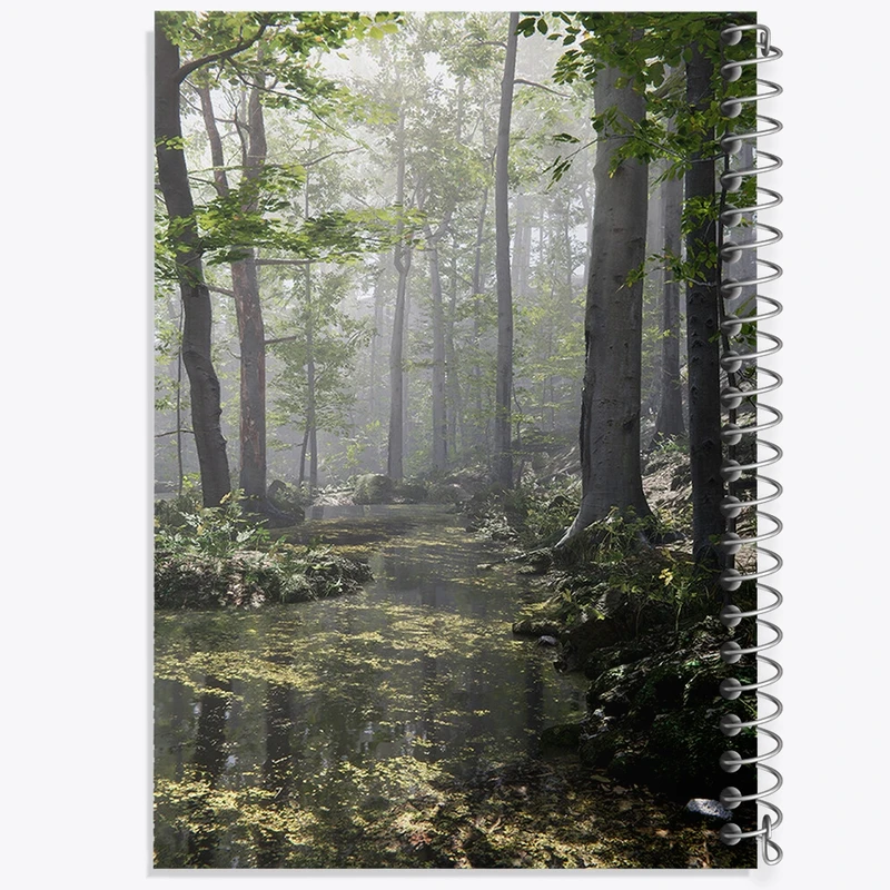 دفتر نقاشی 50 برگ خندالو طرح منظره جنگل کد F358