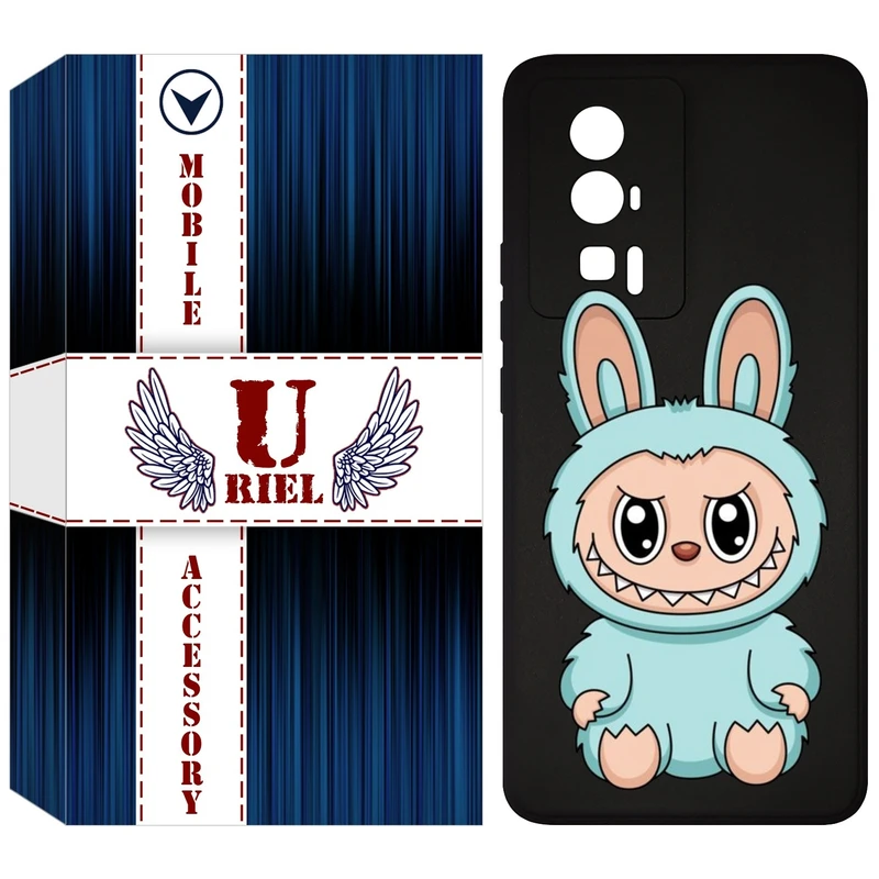 کاور یوریل قاب مدل KSH کد 144 طرح عروسک لبوبو مناسب برای گوشی موبایل شیائومی Poco F5 Pro / Redmi K60 / K60 Pro