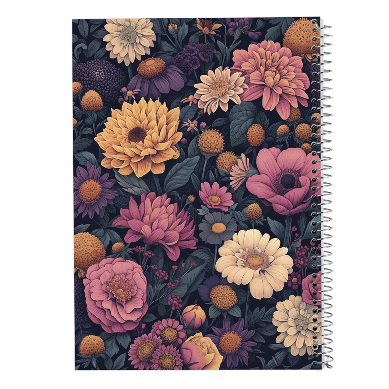 دفتر شطرنجی 50 برگ مدوپد مدل گل کد DF13873