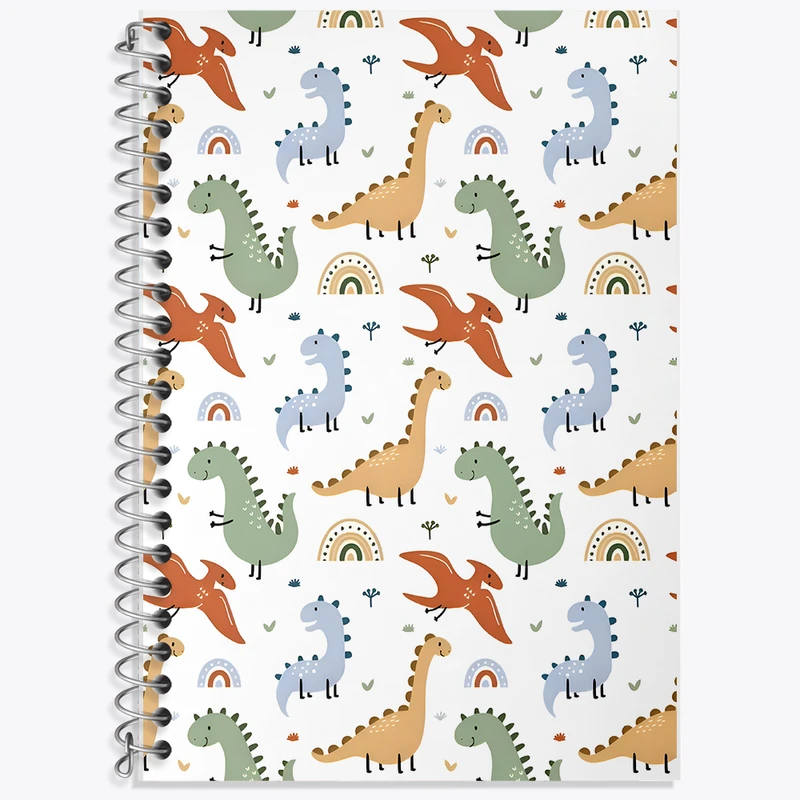 دفتر لغت 50 برگ خندالو طرح پترن دایناسور کد N5240