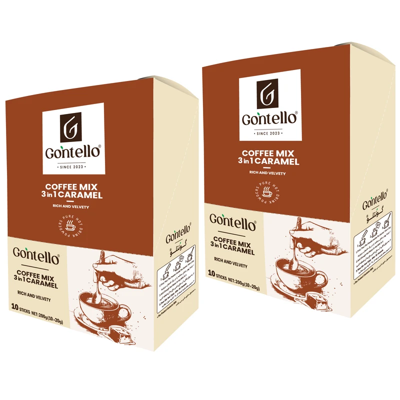 کافی میکس 3 در 1 کاراملی گونتلو - 400 گرم بسته 2 عددی