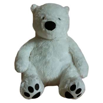 عروسک طرح خرس قطبی کد 405 ارتفاع 34 سانتی متر