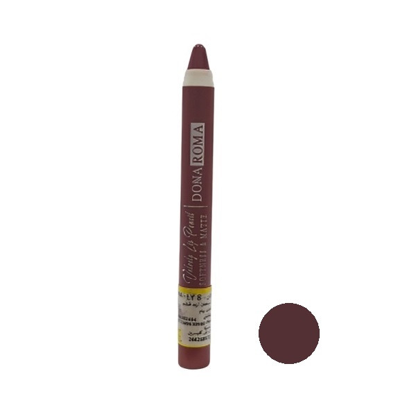 رژ لب مدادی مات دوناروما مدل L08 شماره 8