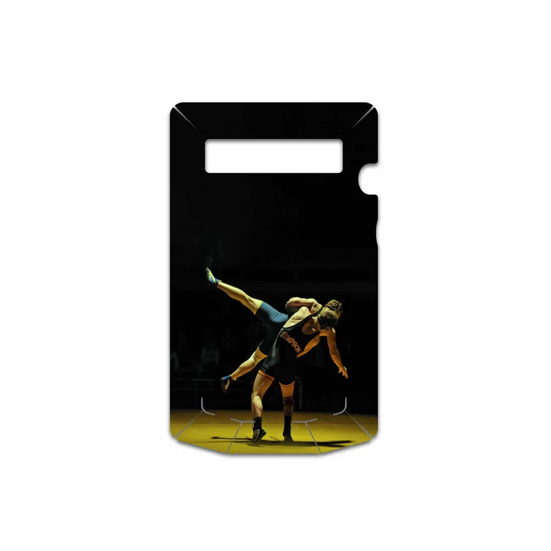 برچسب پوششی ماهوت مدل Wrestling مناسب برای گوشی موبایل بلک بری P9981