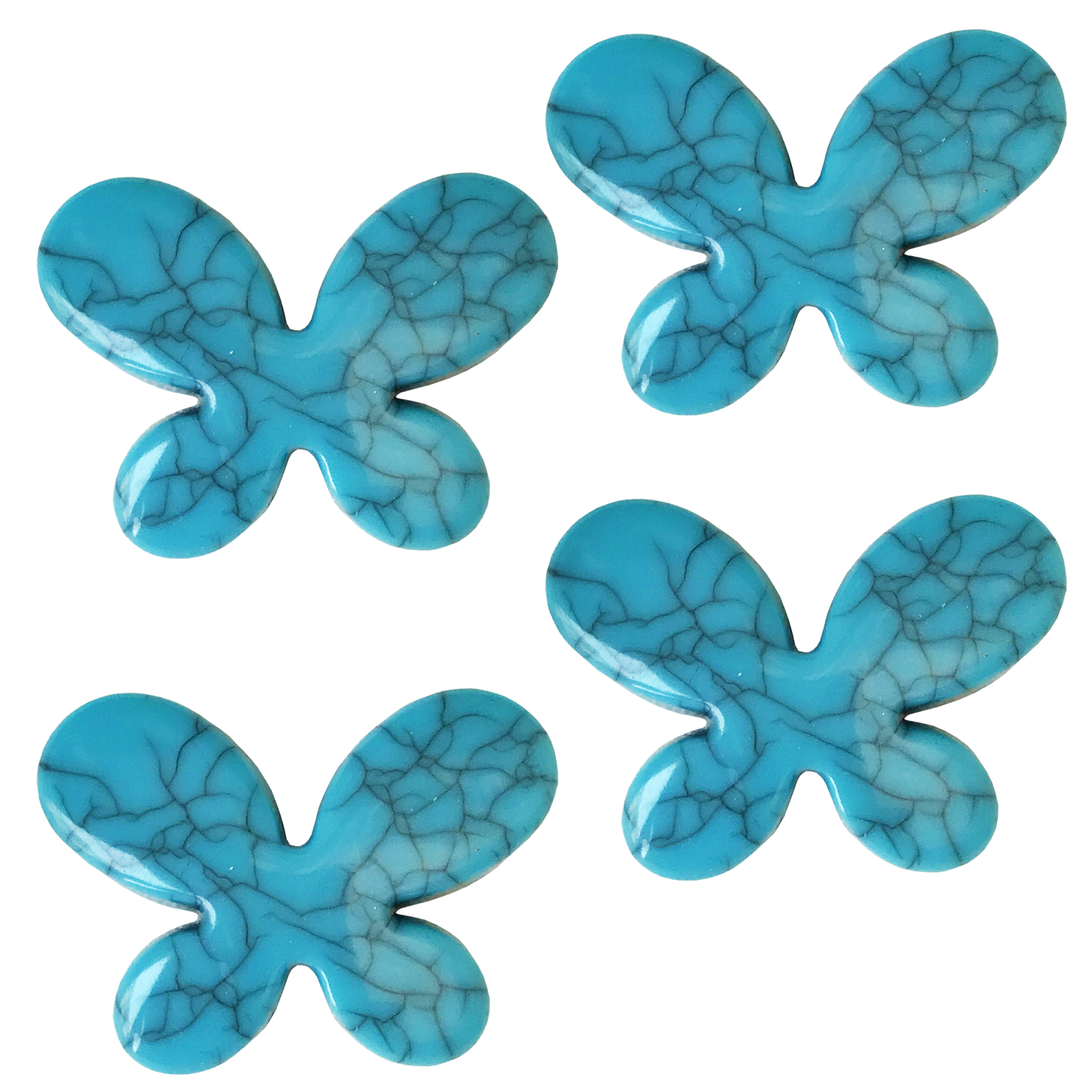 مهره دستبند مدل پروانه کد MZ بسته 4 عددی