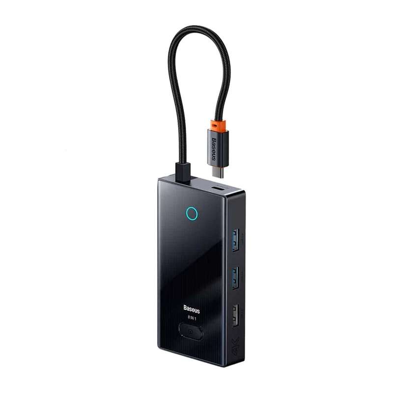 هاب 8 پورت USB-C بیسوس مدل BS-OH081 هاب 8 پورت USB-C بیسوس مدل BS-OH081