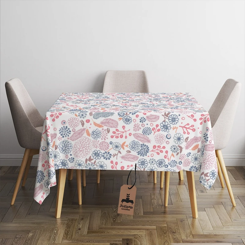 رومیزی برند رومیزی باز طرح مربع مدل گلستان کد11051