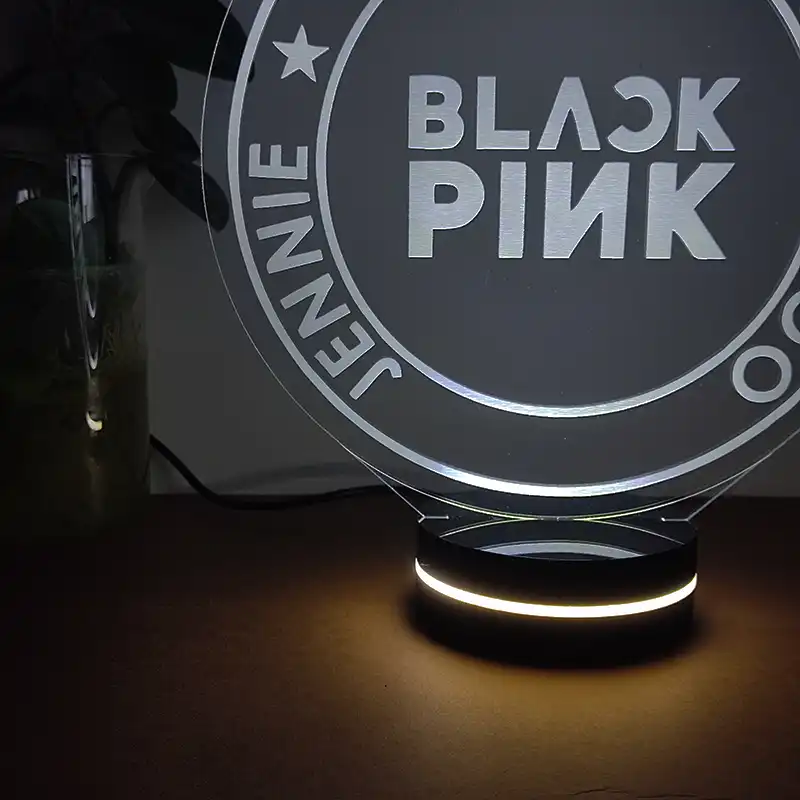 چراغ خواب مدل 3D-602 طرح گروه بلک پینک BLACKPINK