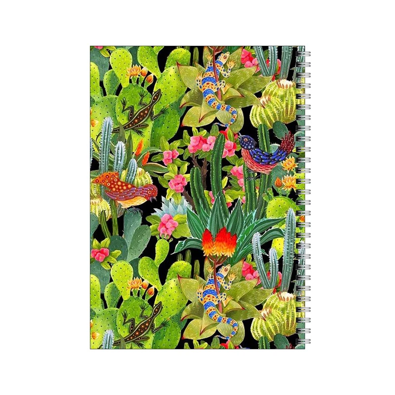 دفتر مشق 80 برگ بامبیلیپ طرح پترن کاکتوس کد 8188022