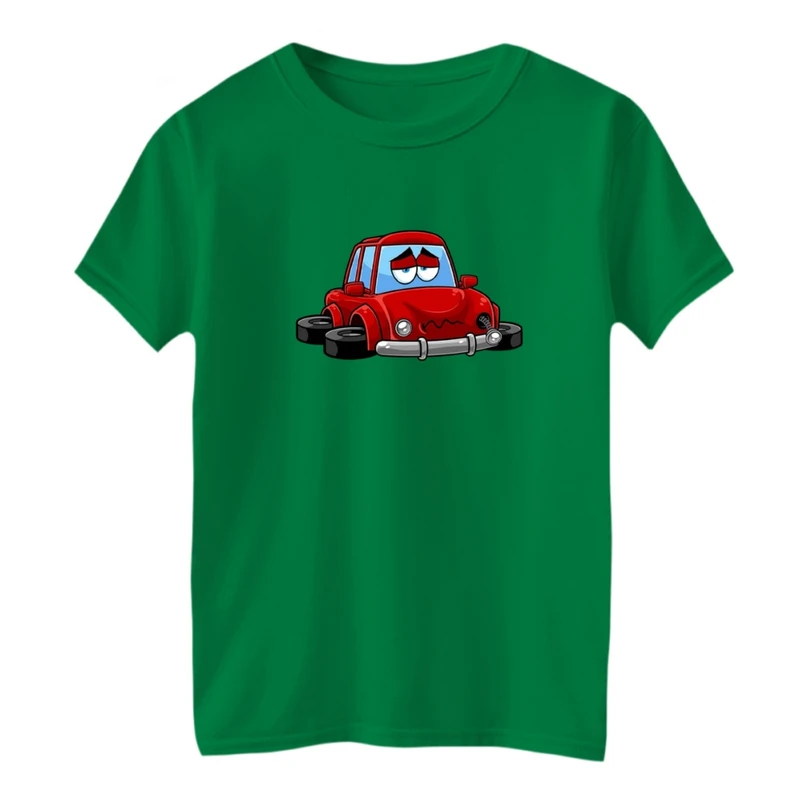 تی شرت آستین کوتاه بچگانه مدل ماشین ها کد 05