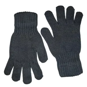 دستکش بافتنی مردانه مدل مچی ضخیم کد 0161