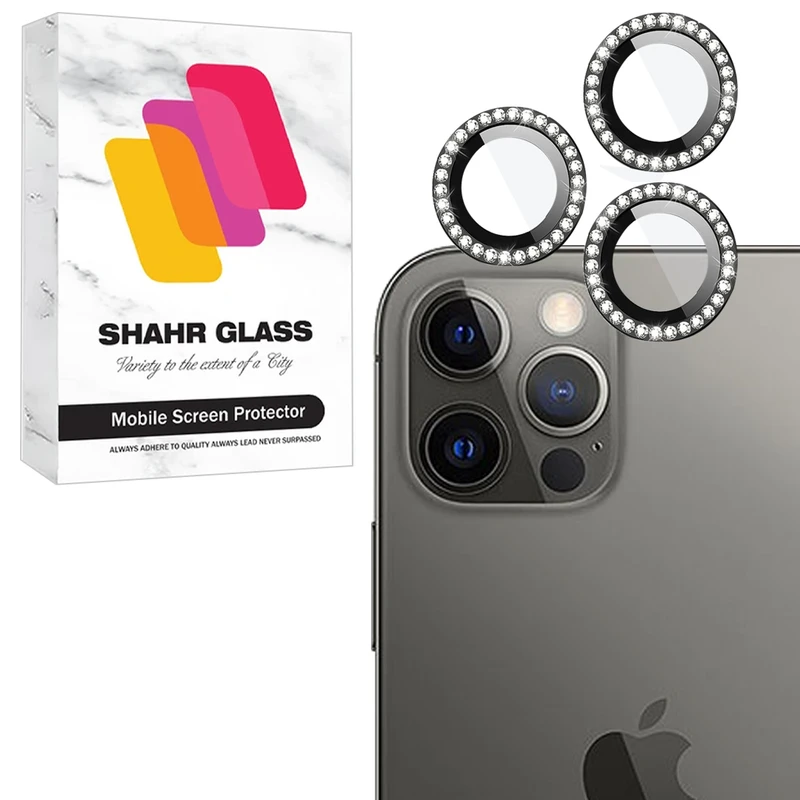 محافظ لنز دوربین شیشه‌ای شهر گلس مدل NRIS20 مناسب برای گوشی موبایل اپل iPhone 12 Pro Max