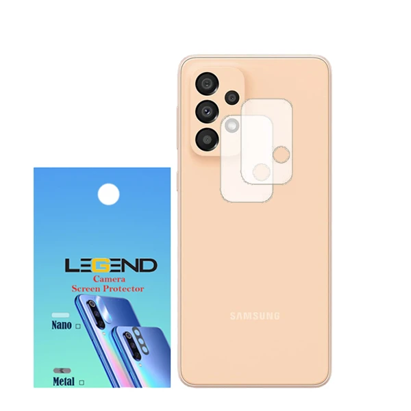 محافظ لنز دوربین لجند مدل نانوگلس مناسب برای گوشی موبایل سامسونگ Galaxy A33 بسته 2 عددی