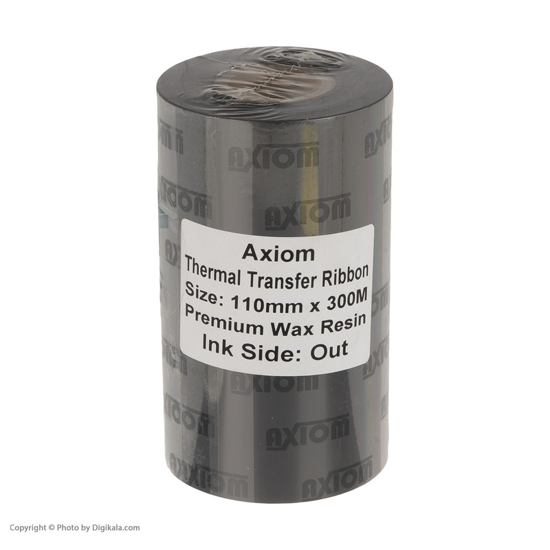 ریبون پرینتر لیبل زن ‌آکسیوم مدل Premium Wax Resin 110mm x 300m