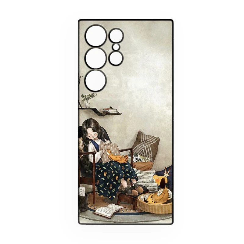 کاور طرح دخترانه کد 274 مناسب برای گوشی موبایل سامسونگ Galaxy S22 Ultra  