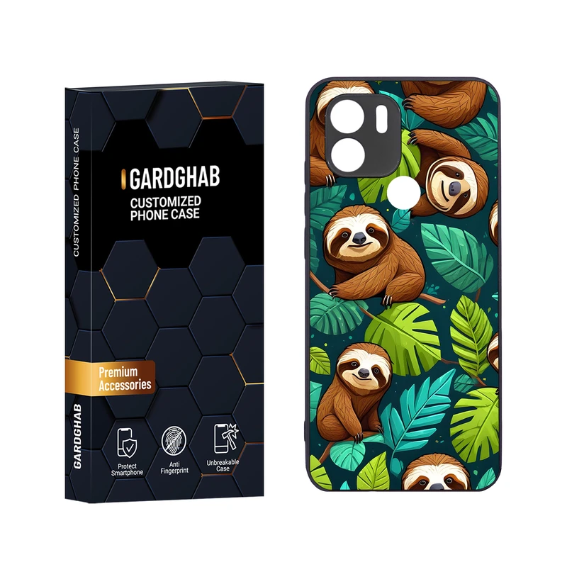 کاور گارد قاب مدل دور ژله ای هنری مناسب برای گوشی موبایل شیائومی Redmi A1 Plus / A2 Plus / Poco C50 / Poco C51