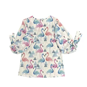 بلوز آستین سه ربع زنانه مدل واشری