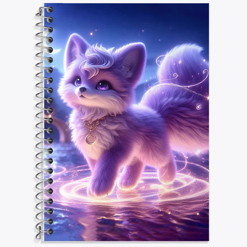 دفتر نت موسیقی 50 برگ خندالو طرح روباه کیوت کد F5396